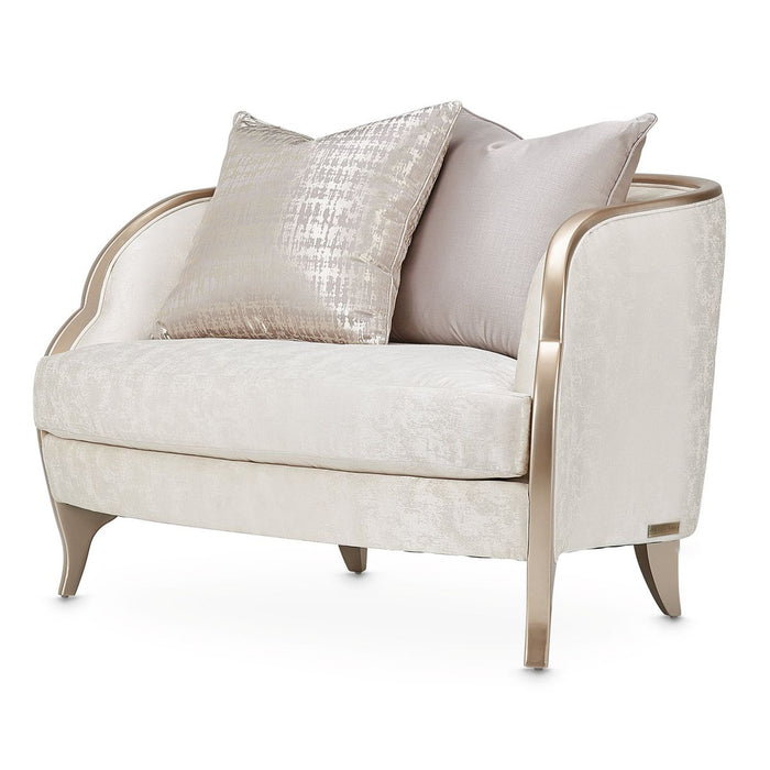 AICO Malibu Crest Chair & A Half in Chardonnay - Visions in Furniture (La Mirada, CA)