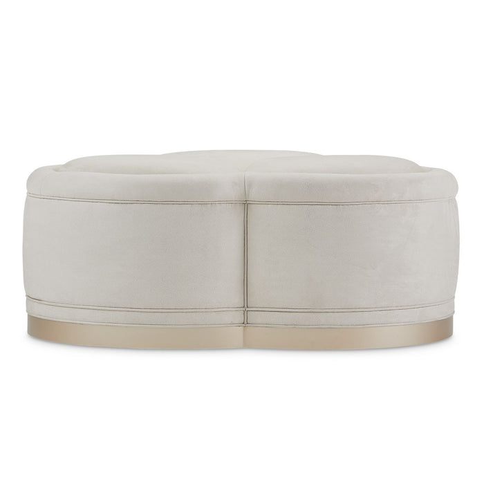 AICO Malibu Crest Cocktail Ottoman in Chardonnay - Visions in Furniture (La Mirada, CA)
