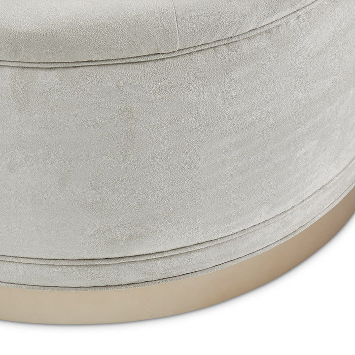 AICO Malibu Crest Cocktail Ottoman in Chardonnay - Visions in Furniture (La Mirada, CA)