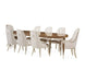AICO Villa Cherie 4 Leg Oval Dining Table in Hazelnut - Visions in Furniture (La Mirada, CA)