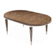 AICO Villa Cherie 4 Leg Oval Dining Table in Hazelnut - Visions in Furniture (La Mirada, CA)