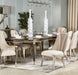 AICO Villa Cherie 4 Leg Oval Dining Table in Hazelnut - Visions in Furniture (La Mirada, CA)