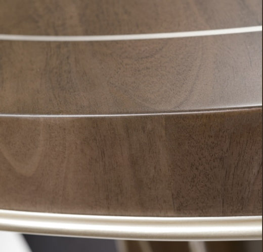 AICO Villa Cherie Round Dining Table in Hazelnut - Visions in Furniture (La Mirada, CA)