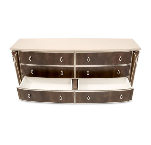 AICO Villa Cherie Dresser in Hazelnut - Visions in Furniture (La Mirada, CA)