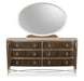 AICO Villa Cherie Dresser Mirror in Hazelnut - Visions in Furniture (La Mirada, CA)