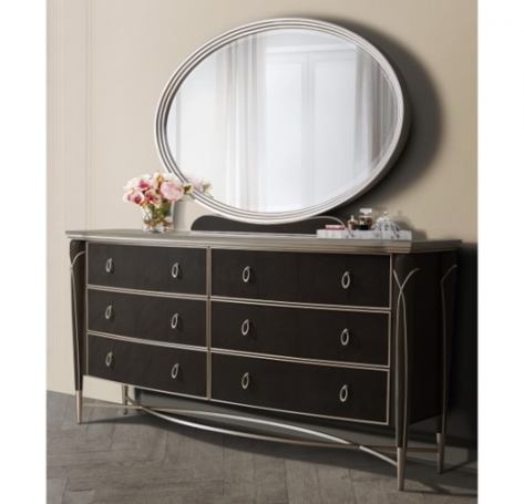 AICO Villa Cherie Dresser in Hazelnut - Visions in Furniture (La Mirada, CA)