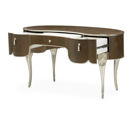 AICO Villa Cherie Vanity in Hazelnut - Visions in Furniture (La Mirada, CA)