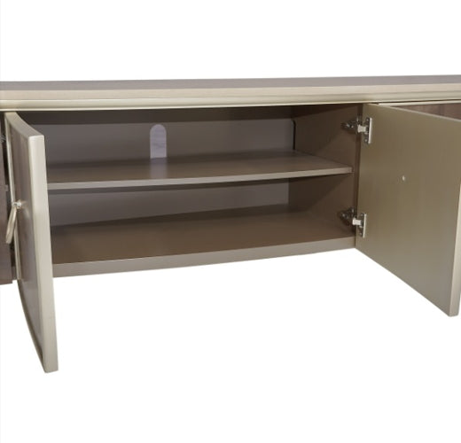 AICO Villa Cherie Media Cabinet in Hazelnut - Visions in Furniture (La Mirada, CA)
