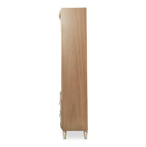 AICO Villa Cherie Bookcase in Caramel - Visions in Furniture (La Mirada, CA)