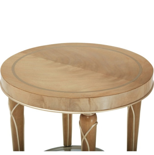 AICO Villa Cherie End Table in Caramel - Visions in Furniture (La Mirada, CA)