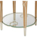 AICO Villa Cherie End Table in Caramel - Visions in Furniture (La Mirada, CA)