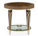 AICO Villa Cherie End Table in Hazelnut - Visions in Furniture (La Mirada, CA)