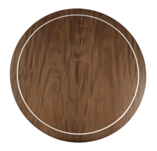 AICO Villa Cherie End Table in Hazelnut - Visions in Furniture (La Mirada, CA)