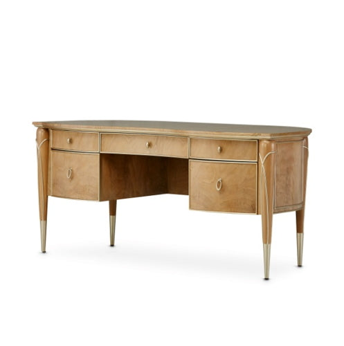 AICO Villa Cherie Desk in Caramel - Visions in Furniture (La Mirada, CA)