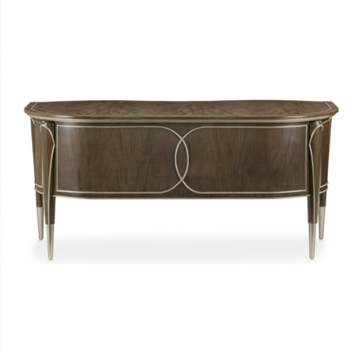 AICO Villa Cherie Desk in Hazelnut - Visions in Furniture (La Mirada, CA)