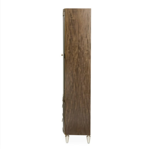 AICO Villa Cherie Display Cabinet in Hazelnut - Visions in Furniture (La Mirada, CA)
