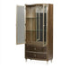 AICO Villa Cherie Display Cabinet in Hazelnut - Visions in Furniture (La Mirada, CA)