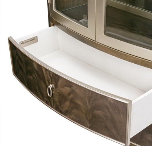 AICO Villa Cherie Display Cabinet in Hazelnut - Visions in Furniture (La Mirada, CA)