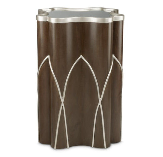 AICO Villa Cherie Chairside Table in Hazelnut - Visions in Furniture (La Mirada, CA)