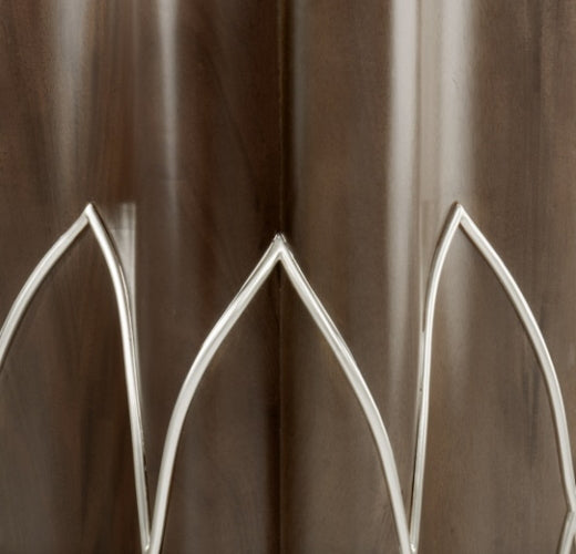 AICO Villa Cherie Chairside Table in Hazelnut - Visions in Furniture (La Mirada, CA)