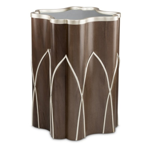 AICO Villa Cherie Chairside Table in Hazelnut - Visions in Furniture (La Mirada, CA)