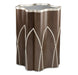 AICO Villa Cherie Chairside Table in Hazelnut - Visions in Furniture (La Mirada, CA)