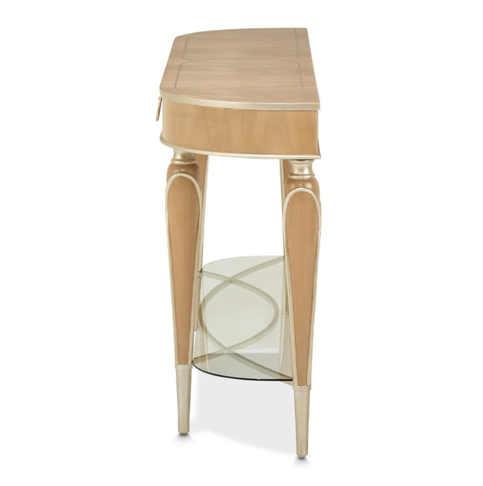 AICO Villa Cherie Console Table in Caramel - Visions in Furniture (La Mirada, CA)