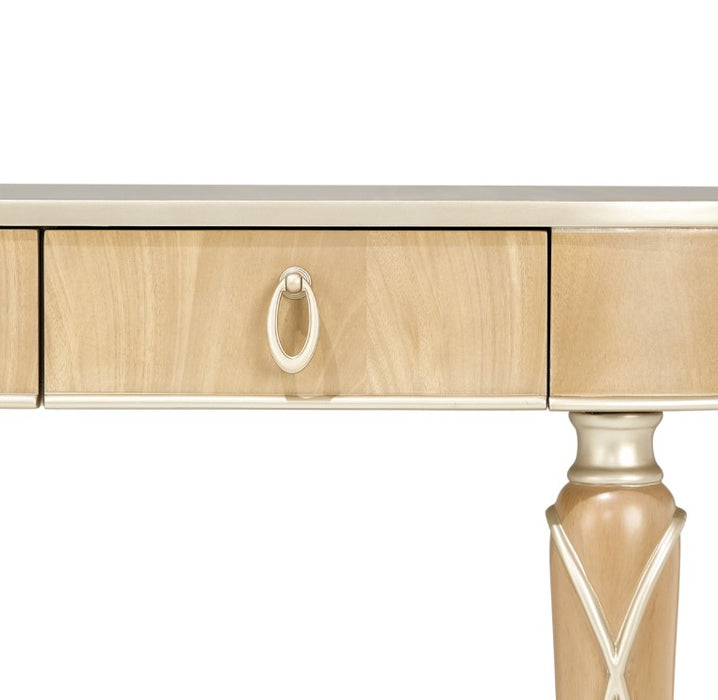 AICO Villa Cherie Console Table in Caramel - Visions in Furniture (La Mirada, CA)
