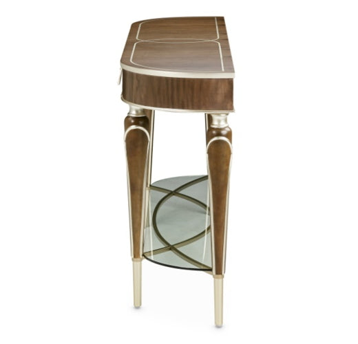AICO Villa Cherie Console Table in Hazelnut - Visions in Furniture (La Mirada, CA)