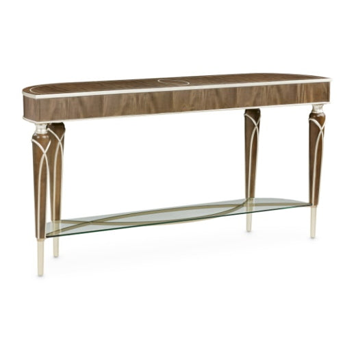 AICO Villa Cherie Console Table in Hazelnut - Visions in Furniture (La Mirada, CA)