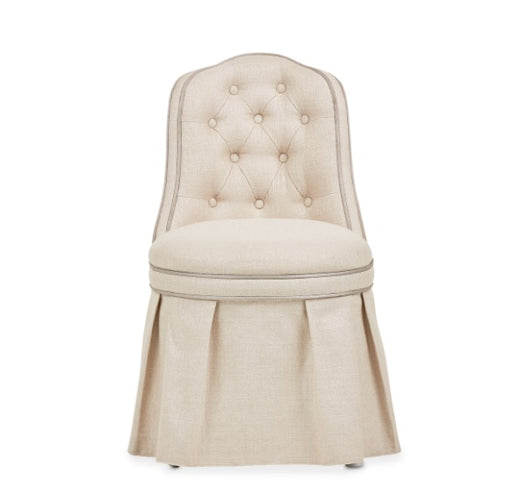 AICO Villa Cherie Tufted Vanity Chair in Hazelnut - Visions in Furniture (La Mirada, CA)