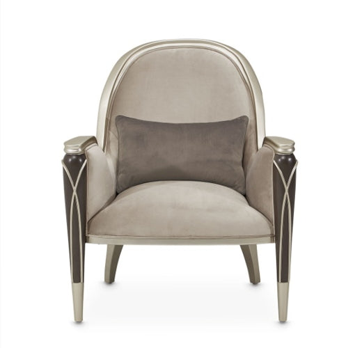AICO Villa Cherie Accent Chair in Hazelnut - Visions in Furniture (La Mirada, CA)