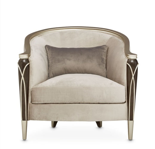 AICO Villa Cherie Matching Accent Chair in Hazelnut - Visions in Furniture (La Mirada, CA)