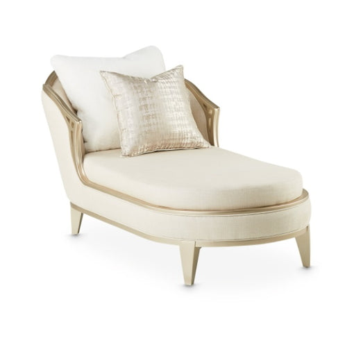 AICO Villa Cherie Chaise in Caramel - Visions in Furniture (La Mirada, CA)