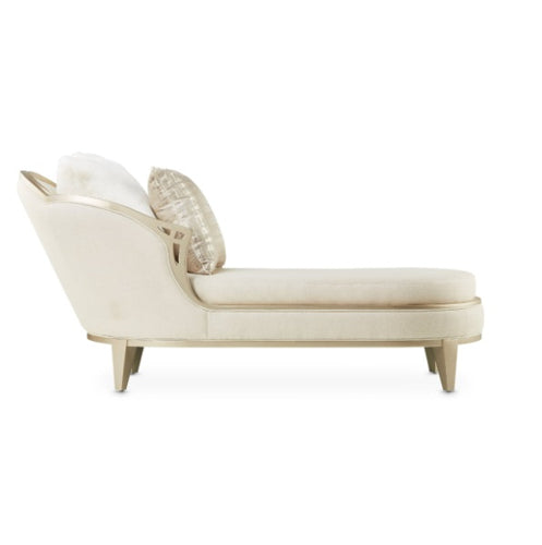AICO Villa Cherie Chaise in Caramel - Visions in Furniture (La Mirada, CA)