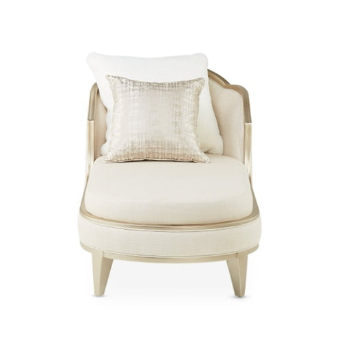 AICO Villa Cherie Chaise in Caramel - Visions in Furniture (La Mirada, CA)