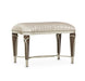 AICO Villa Cherie Ottoman in Hazelnut - Visions in Furniture (La Mirada, CA)