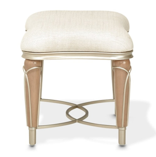 AICO Villa Cherie Ottoman in Caramel - Visions in Furniture (La Mirada, CA)