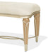 AICO Villa Cherie Ottoman in Caramel - Visions in Furniture (La Mirada, CA)