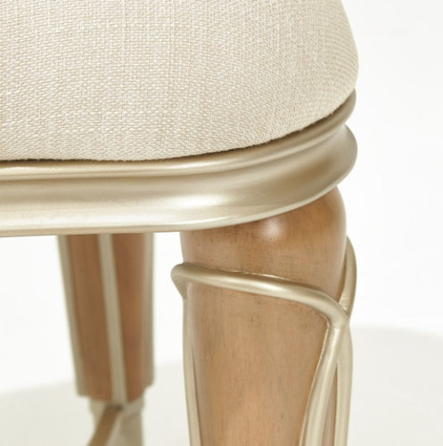 AICO Villa Cherie Ottoman in Caramel - Visions in Furniture (La Mirada, CA)