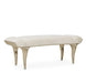 AICO Villa Cherie Tufted Bed Bench in Hazelnut - Visions in Furniture (La Mirada, CA)