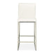 AICO Furniture State St.Counter Height Chair in Glossy White - Visions in Furniture (La Mirada, CA)