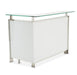 AICO Furniture State St. Bar Table in Glossy White - Visions in Furniture (La Mirada, CA)