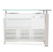 AICO Furniture State St. Bar Table in Glossy White - Visions in Furniture (La Mirada, CA)