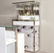AICO Furniture State St. Wall Bar in Glossy White - Visions in Furniture (La Mirada, CA)