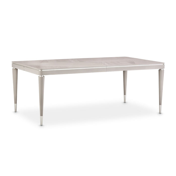 AICO Lanterna Rectangular Dining Table in Silver Mist - Visions in Furniture (La Mirada, CA)