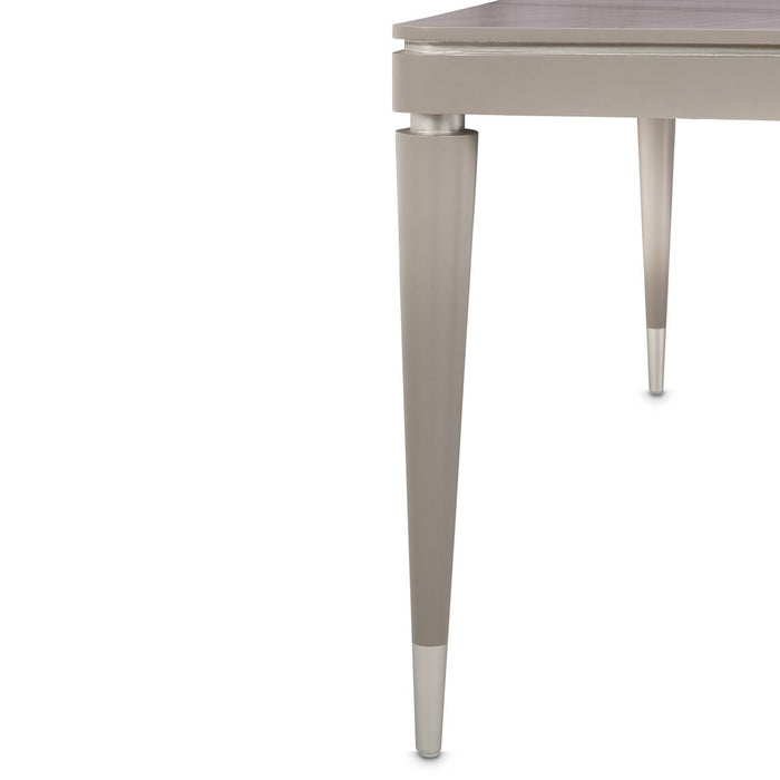 AICO Lanterna Rectangular Dining Table in Silver Mist - Visions in Furniture (La Mirada, CA)