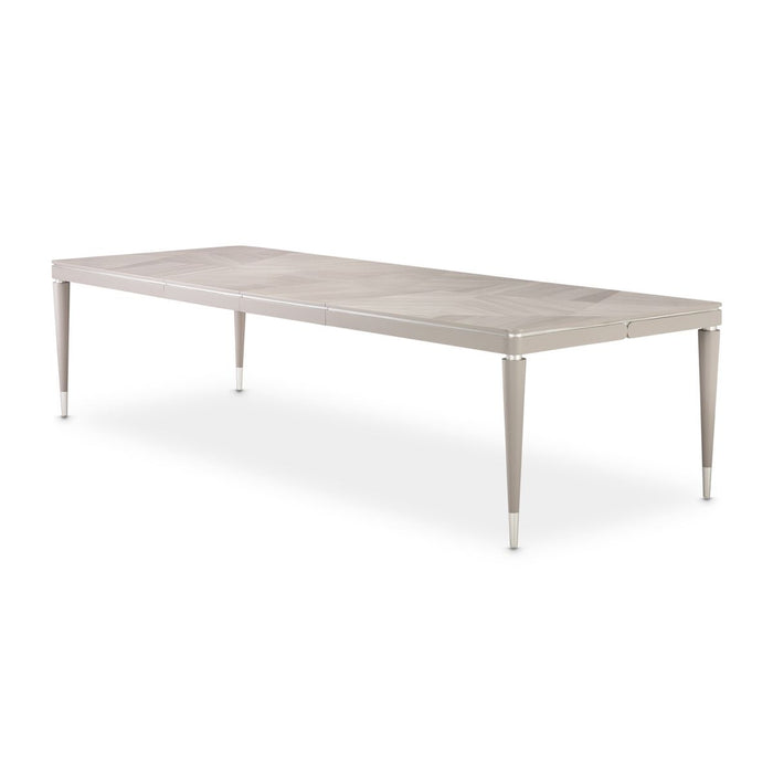 AICO Lanterna Rectangular Dining Table in Silver Mist - Visions in Furniture (La Mirada, CA)
