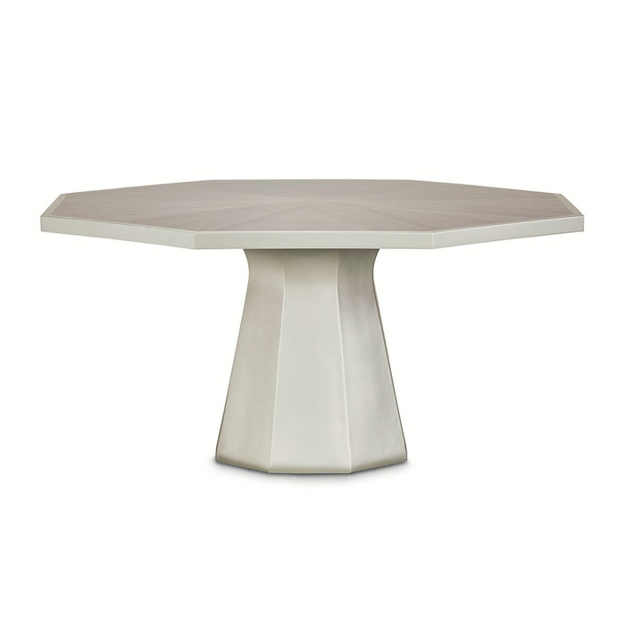 AICO Lanterna Octagon Dining Table in Silver Mist - Visions in Furniture (La Mirada, CA)