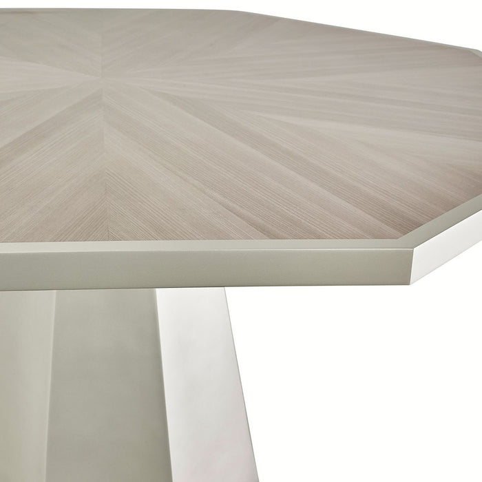 AICO Lanterna Octagon Dining Table in Silver Mist - Visions in Furniture (La Mirada, CA)